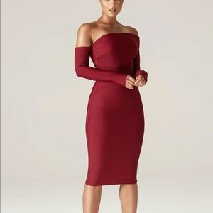 Maroon Alieva dress